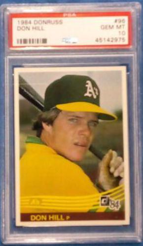 Don Hill #96 Baseball Cards 1984 Donruss