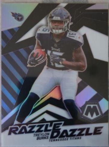 Treylon Burks #RD-30 Football Cards 2022 Panini Mosaic Razzle Dazzle