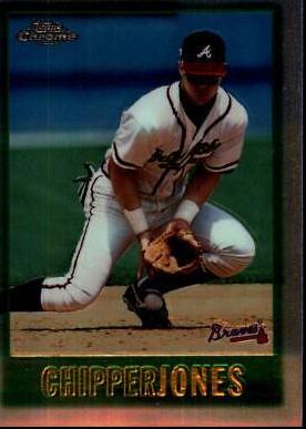 Chipper Jones #97 Baseball Cards 1997 Topps Chrome
