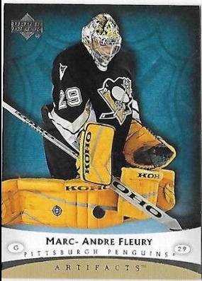 Marc Andre Fleury #80 Hockey Cards 2005 Upper Deck Artifacts