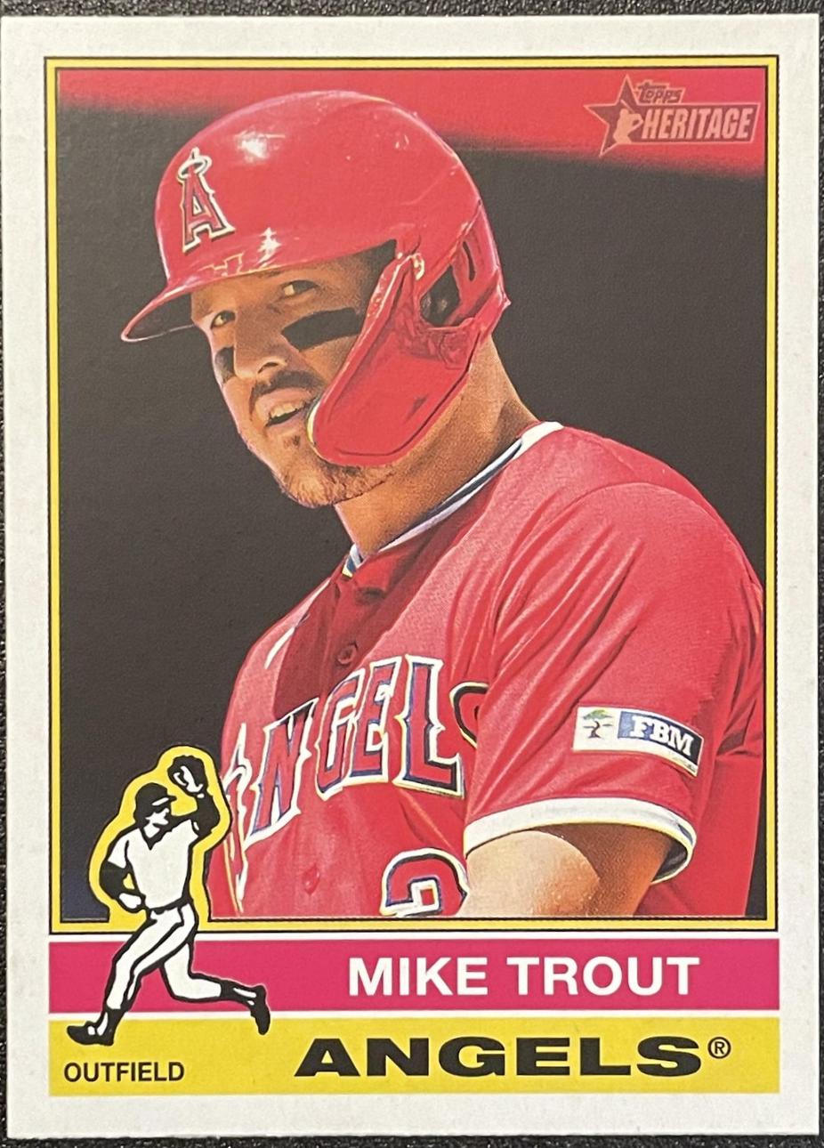 Mike Trout #119 Baseball Cards 2025 Topps Heritage