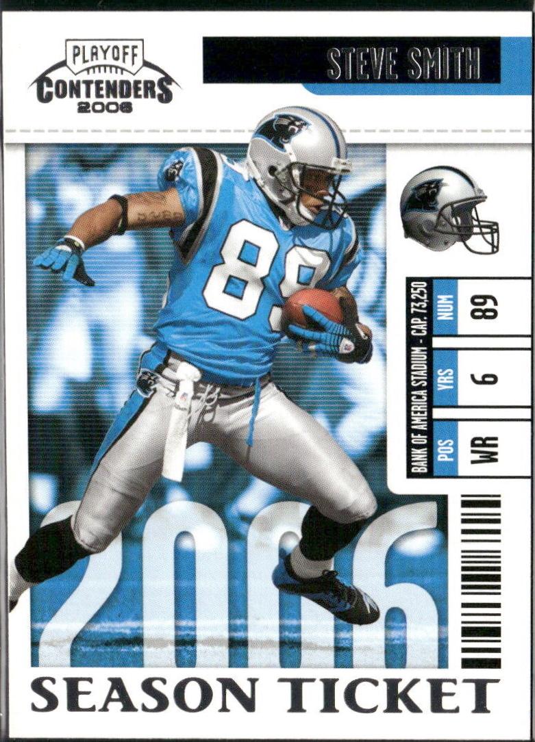 Steve Smith #14 Football Cards 2006 Playoff Contenders
