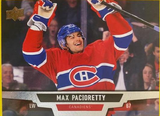 Max Pacioretty #9 Hockey Cards 2013 Upper Deck