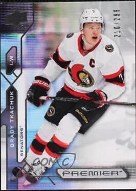 Brady Tkachuk #7 Hockey Cards 2021 Upper Deck Premier