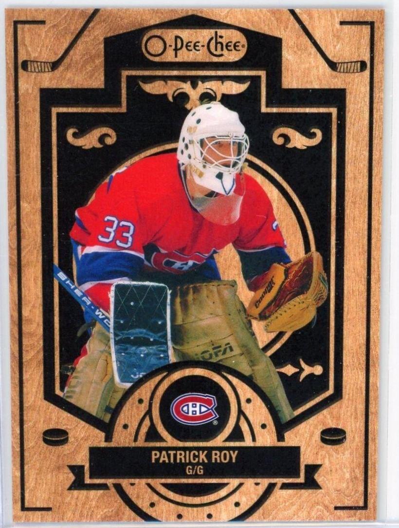 Patrick Roy #W-PR Hockey Cards 2022 O Pee Chee Woodies