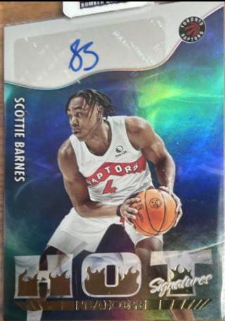 Scottie Barnes #HS-SB 2022 Panini Hoops Hot Signatures Basketball
