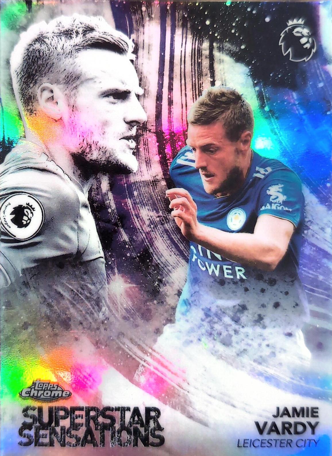 Jaime Vardy #SS-JV Soccer Cards 2018 Topps Chrome UEFA Champions League Superstar Sensations