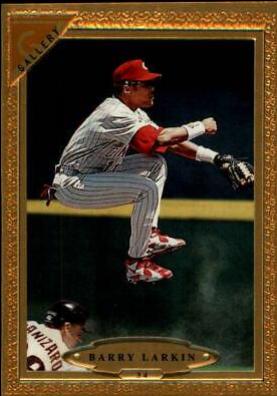 Barry Larkin #34 Baseball Cards 1997 Topps Gallery
