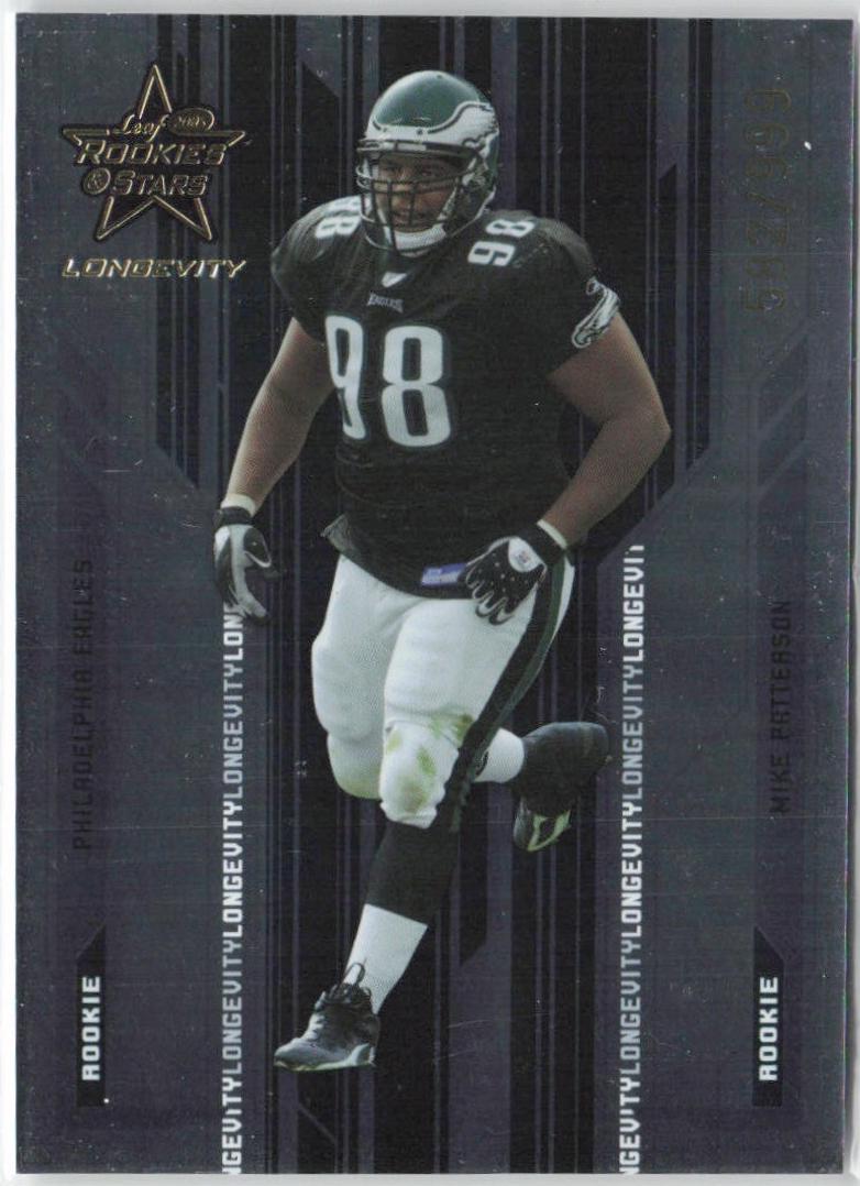 Mike Patterson #110 2005 Leaf Rookies & Stars Longevity Football