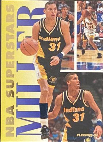 Reggie Miller #12 Basketball Cards 1993 Fleer NBA Superstars