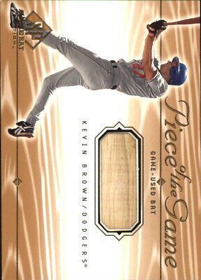 Kevin Brown #KB Baseball Cards 2001 SP Game Bat Piece of the Game