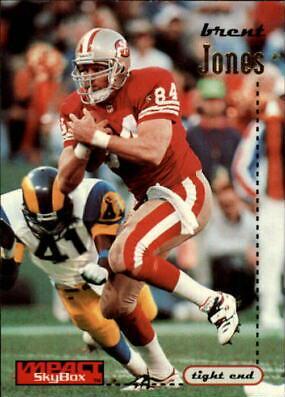 Brent Jones #128 Football Cards 1996 Skybox Impact