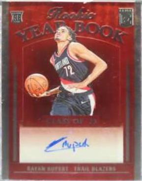 Rayan Rupert #2 Basketball Cards 2023 Donruss Elite Rookie Yearbook Autograph