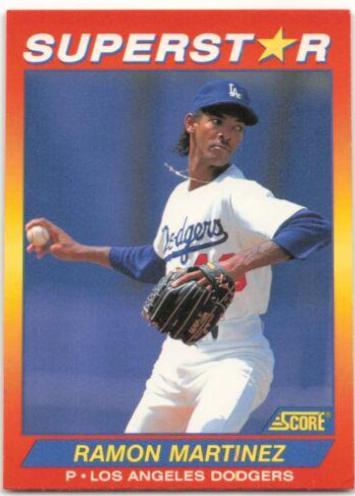 Ramon Martinez #75 Baseball Cards 1992 Score Superstars