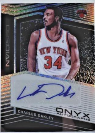 Charles Oakley #OA-CHO Basketball Cards 2019 Panini Obsidian Onyx Autographs