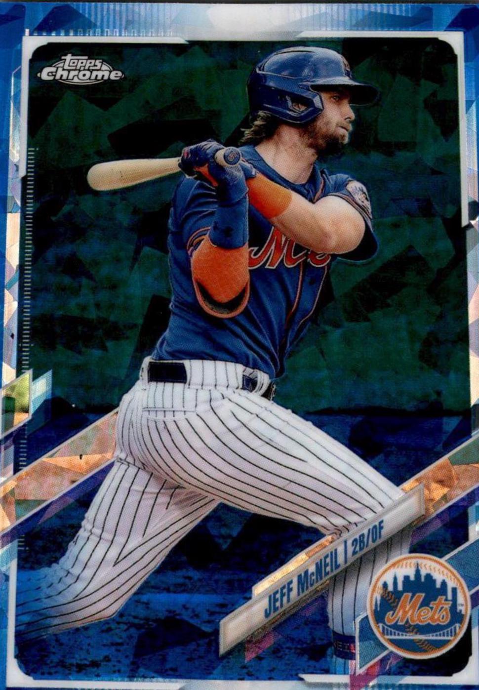 Jeff McNeil #489 2021 Topps Chrome Sapphire Baseball