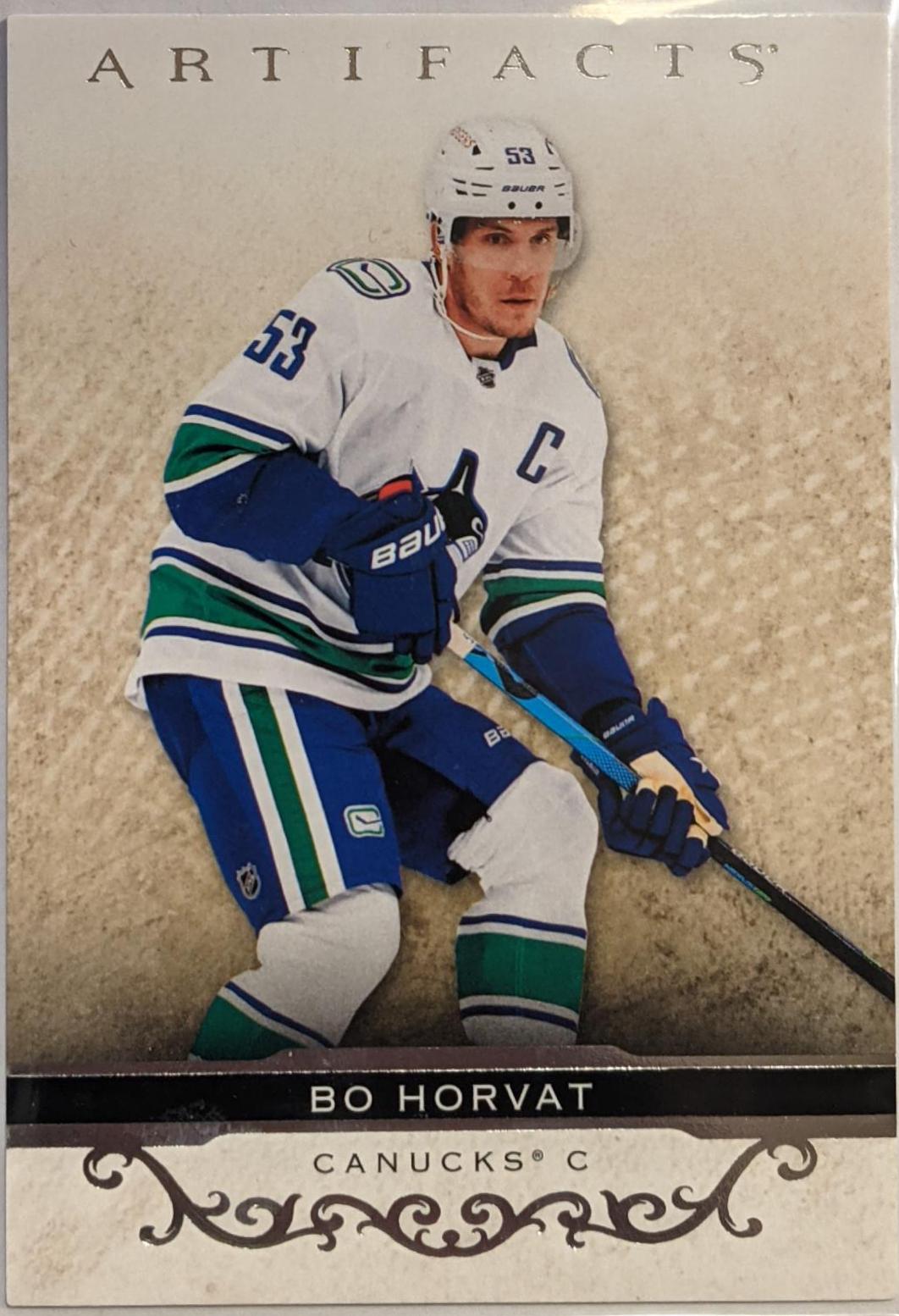 Bo Horvat #1 Hockey Cards 2021 Upper Deck Artifacts
