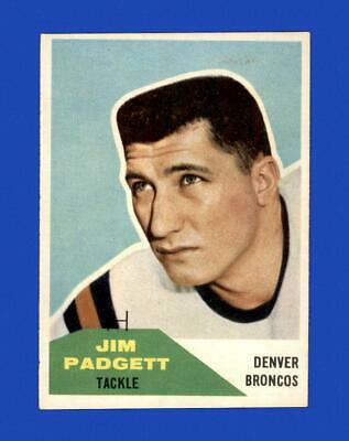 Jim Padgett #40 Football Cards 1960 Fleer