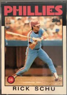 Rick Schu #16 Baseball Cards 1986 Topps Tiffany