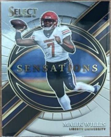Malik Willis #SEMW 2022 Panini Select Draft Picks Football Sensations