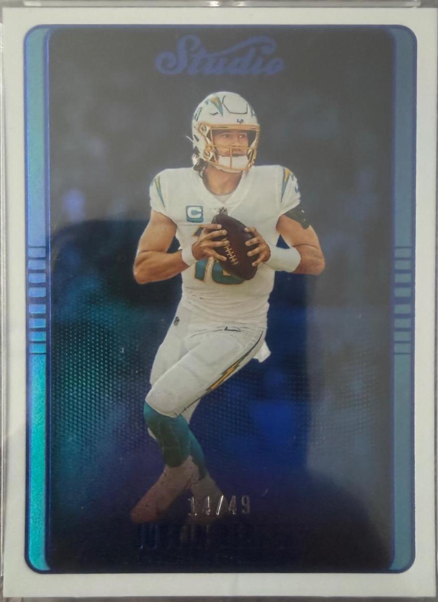 Justin Herbert #STU-19 2022 Panini Chronicles Football Studio