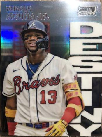 Ronald Acuna Jr. #2B Baseball Cards 2022 Stadium Club Chrome Dynasty and Destiny