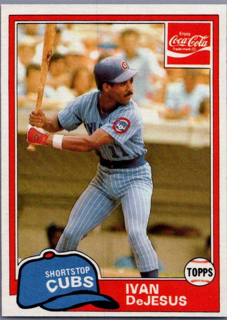 Ivan DeJesus #3 Baseball Cards 1981 Coca Cola