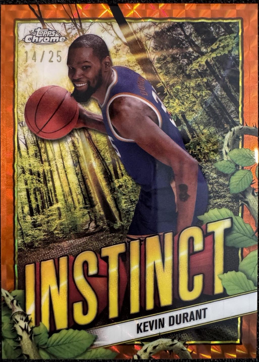 Kevin Durant [Orange Refractor] #INS-8