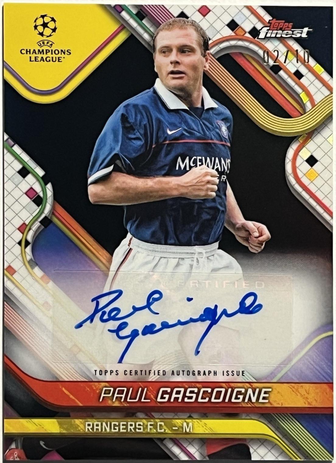 Paul Gascoigne [Black Refractor] #BA-PG