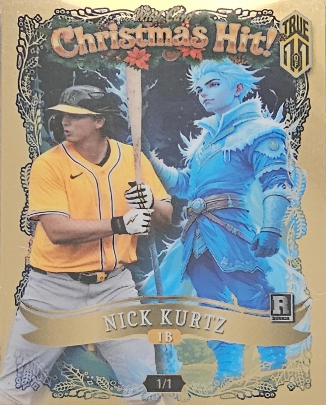 Nick Kurtz #HHTGLA1-NK 2025 Wild Card Holiday Hits Baseball