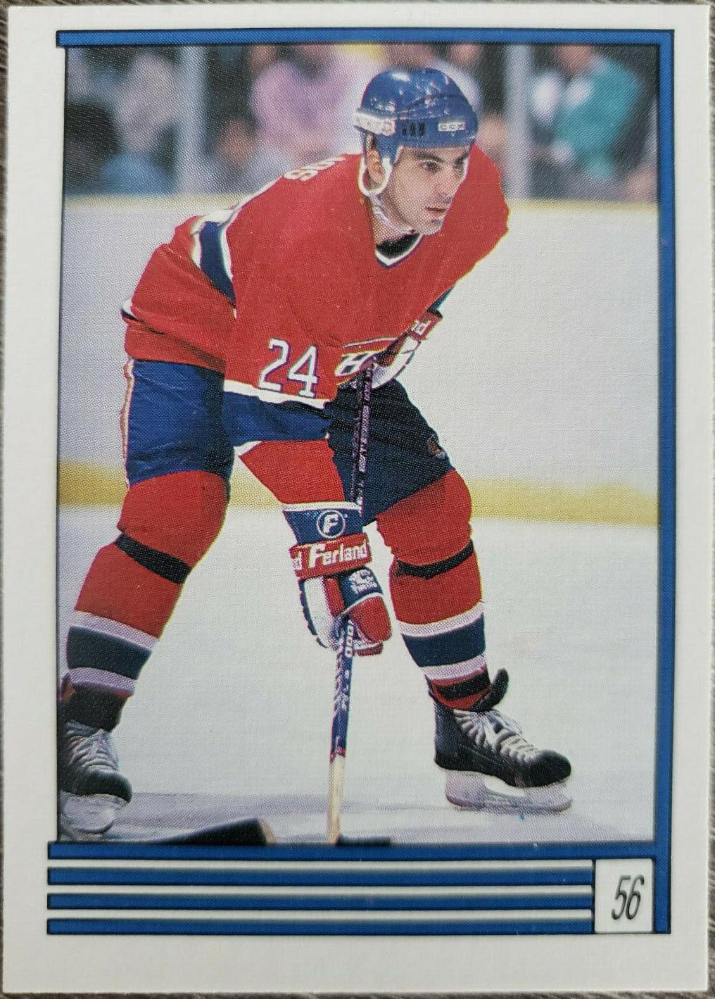 Chris Chelios #56 1989 O Pee Chee Sticker Hockey