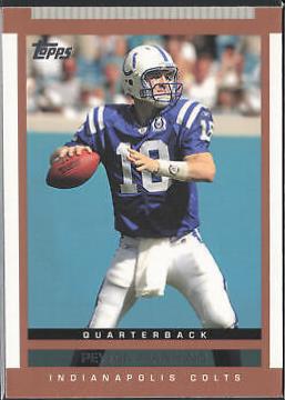 Peyton Manning #10 Football Cards 2003 Topps Draft Picks & Prospects