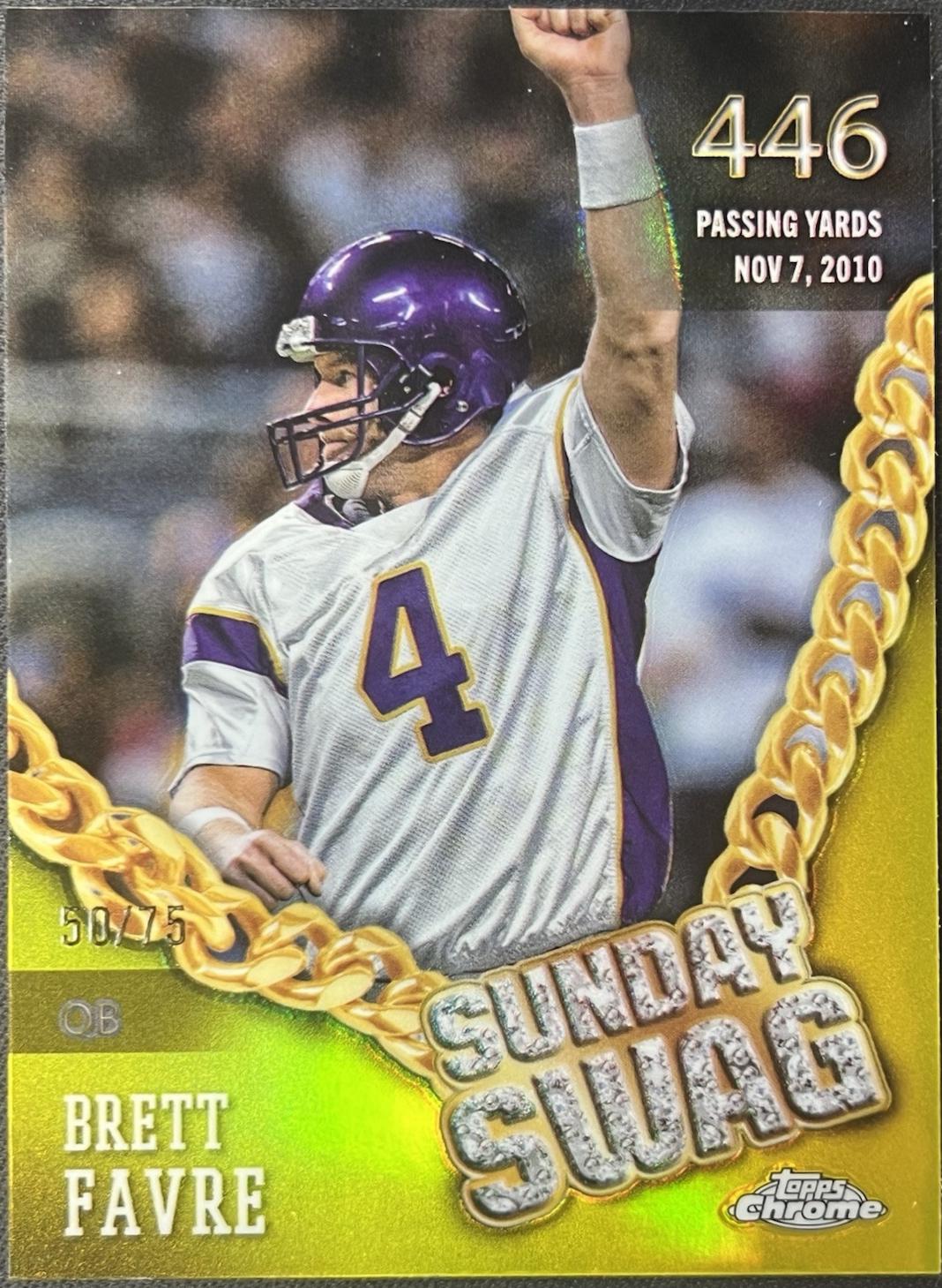 Brett Favre [Yellow Refractor] #SS-13
