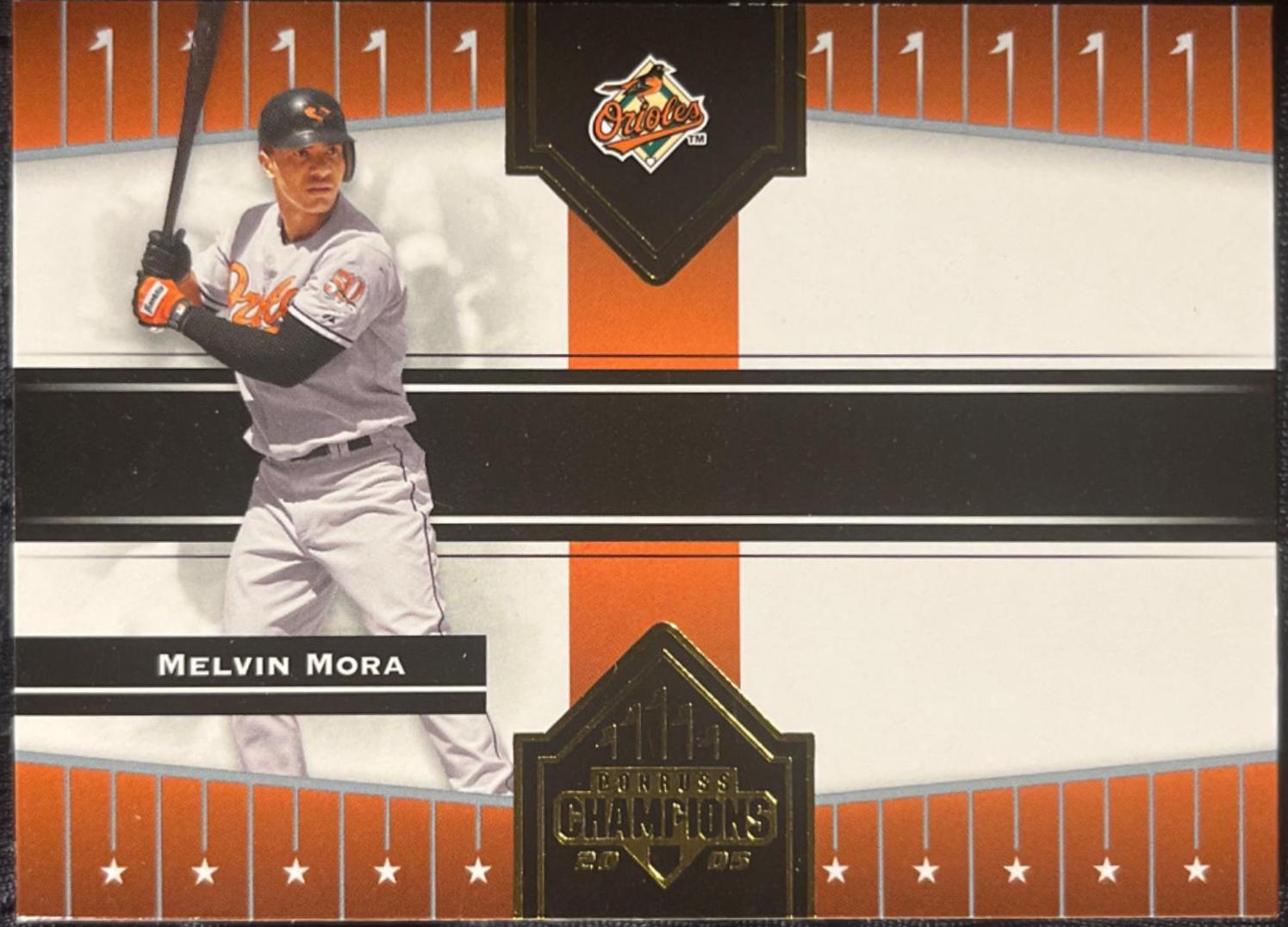 Melvin Mora #72 Baseball Cards 2005 Donruss Champions