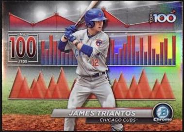 James Triantos #BTP-100 Baseball Cards 2024 Bowman Scouts Top 100