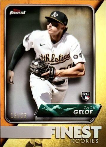 Zack Gelof [Orange Refractor] #FRD-13 Baseball Cards 2024 Topps Finest Rookie Design Variation