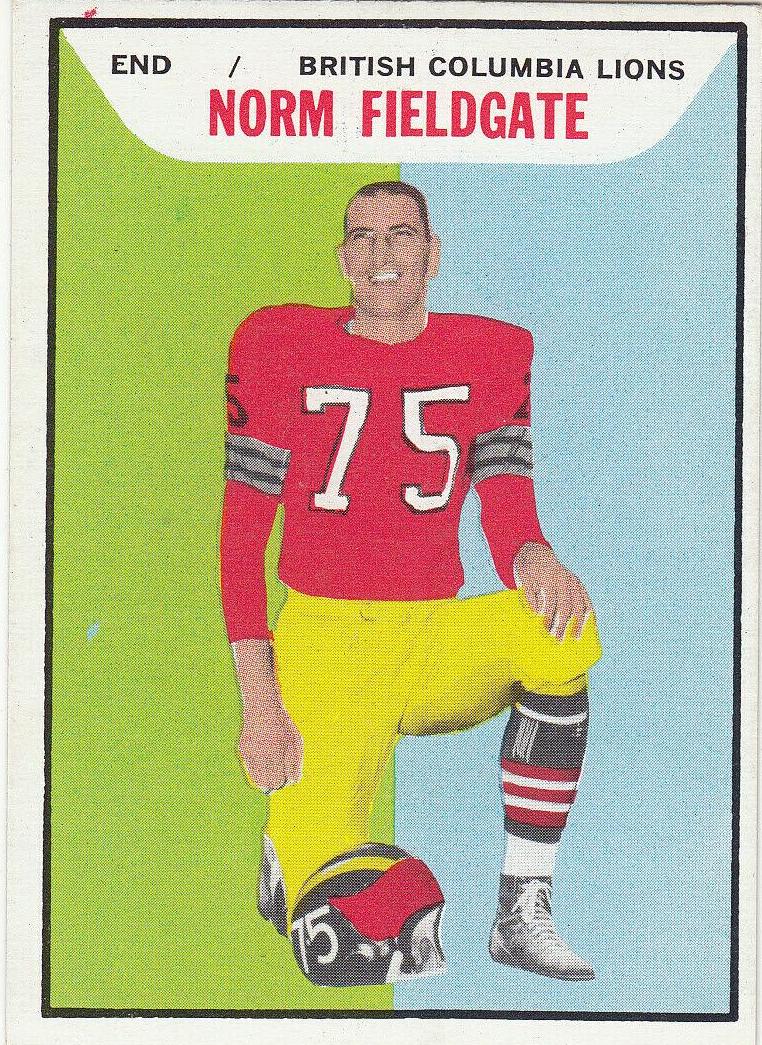 Norm Fieldgate #7 Football Cards 1965 Topps CFL