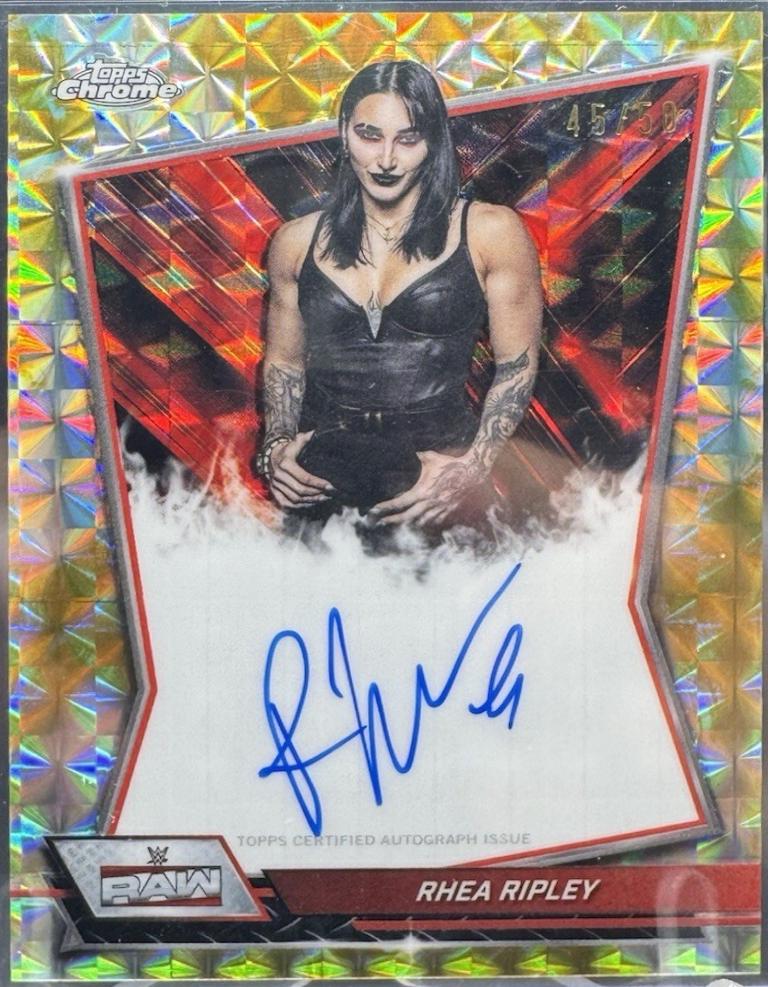 Rhea Ripley [Gold Geometric Refractor] #RBA-RHE