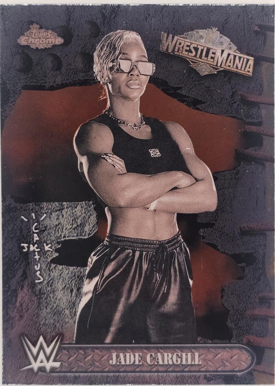 Jade Cargill #52 Wrestling Cards 2025 Topps Chrome WWE Cactus Jack