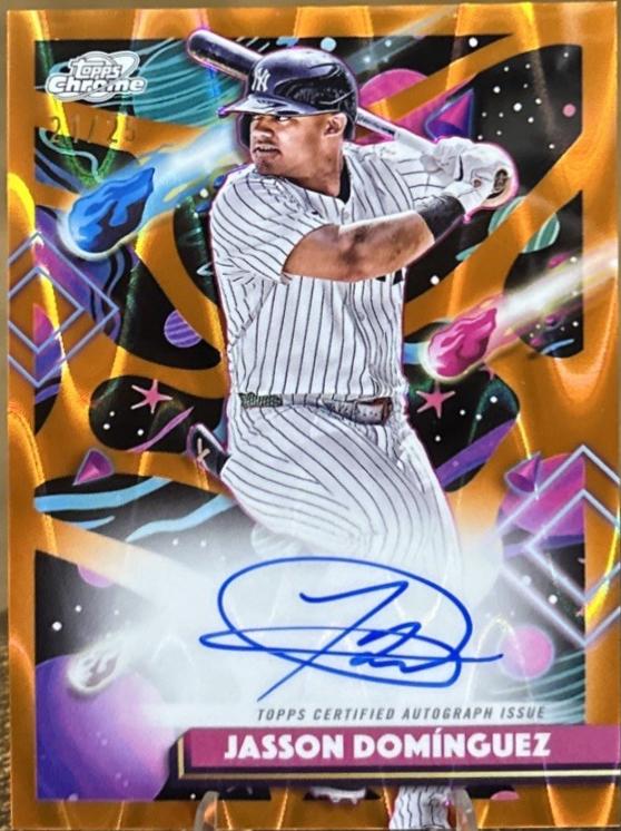 Jasson Dominguez [Orange Galactic Refractor] #CCA-JD