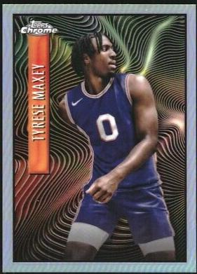 Tyrese Maxey #EXP-12 Basketball Cards 2023 Topps Chrome Expose