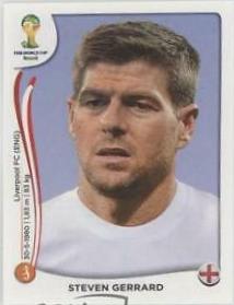Steven Gerrard #307 Soccer Cards 2014 Panini World Cup Stickers