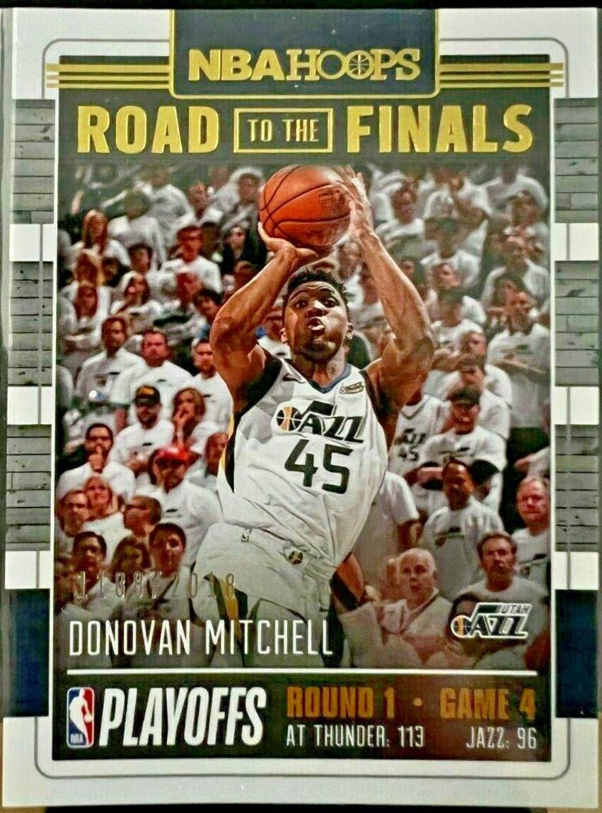 Donovan Mitchell #32 Basketball Cards 2018 Panini Hoops Road to the Finals