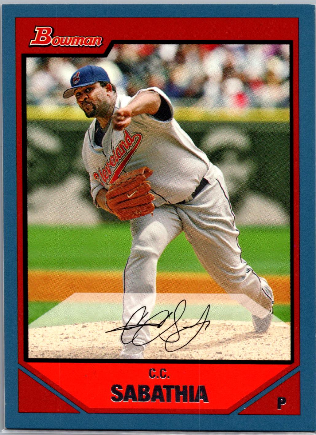 CC Sabathia #97 Baseball Cards 2007 Bowman