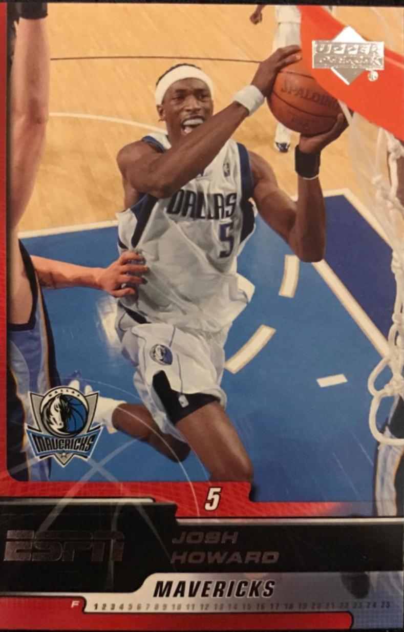 Josh Howard #18 Basketball Cards 2005 Upper Deck ESPN