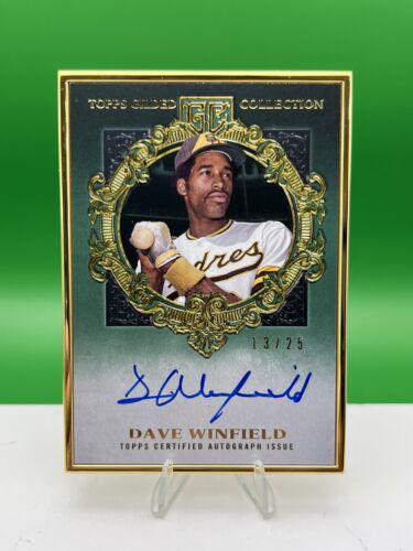 Dave Winfield #HAFA-DW 2022 Topps Gilded Collection Gold Framed Hall Of Famer Autographs Baseball