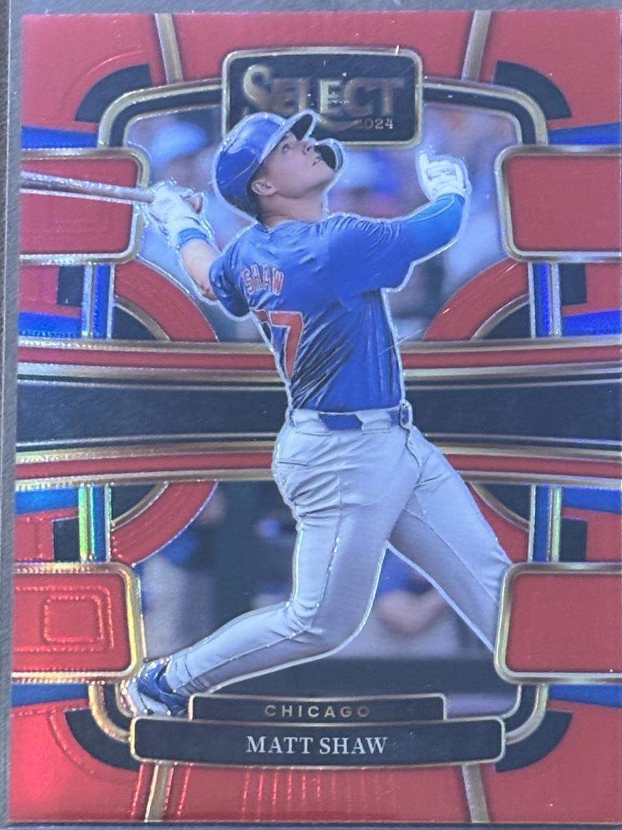 Matt Shaw [Red Prizm] #28 Prices | 2024 Panini Select | Baseball Cards