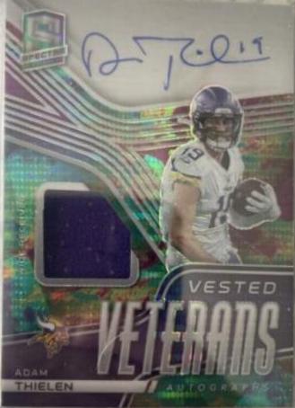Adam Thielen #VV-AT 2022 Panini Spectra Vested Veterans Patch Autographs Football