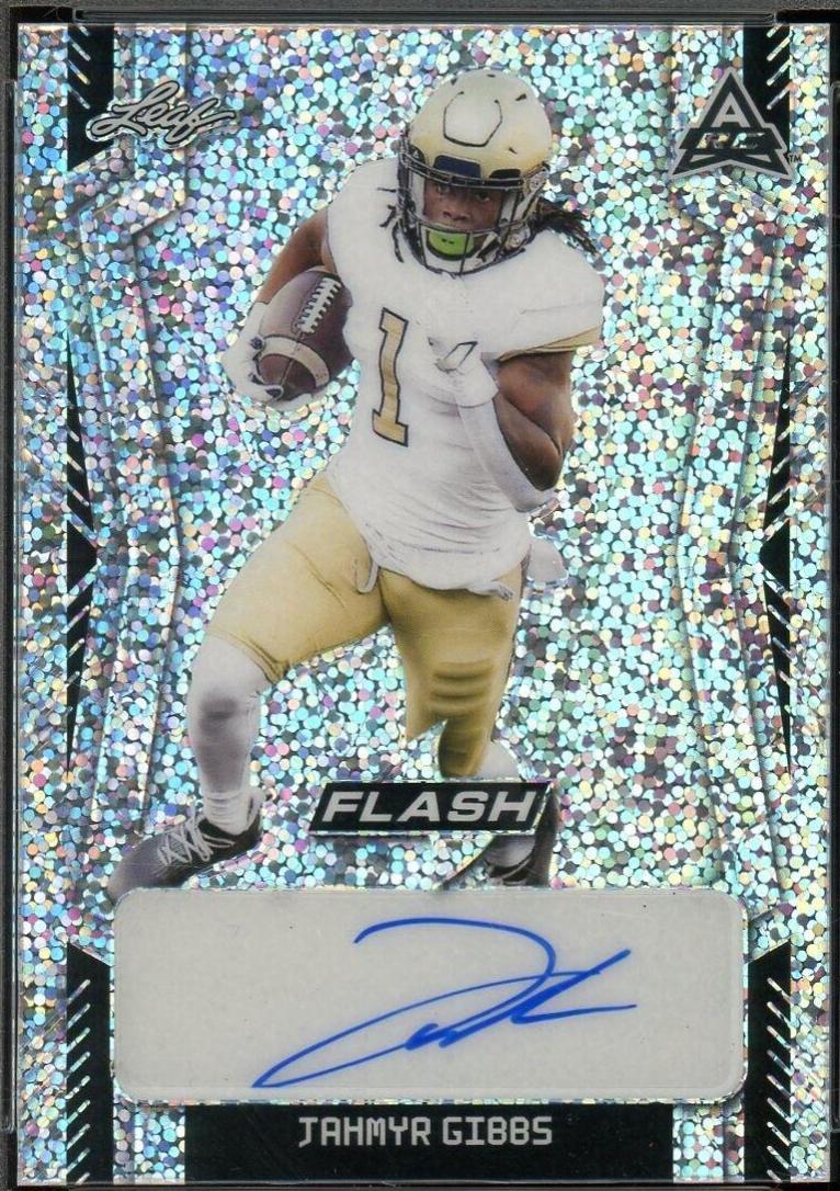 Jahmyr Gibbs #BA-JG1 2022 Leaf Flash Autographs Football
