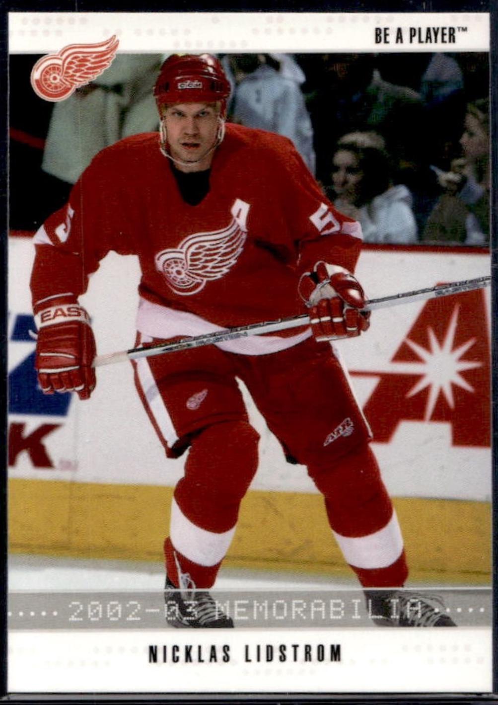 Nicklas Lidstrom #194 2002 In The Game Be A Player Memorabilia Hockey